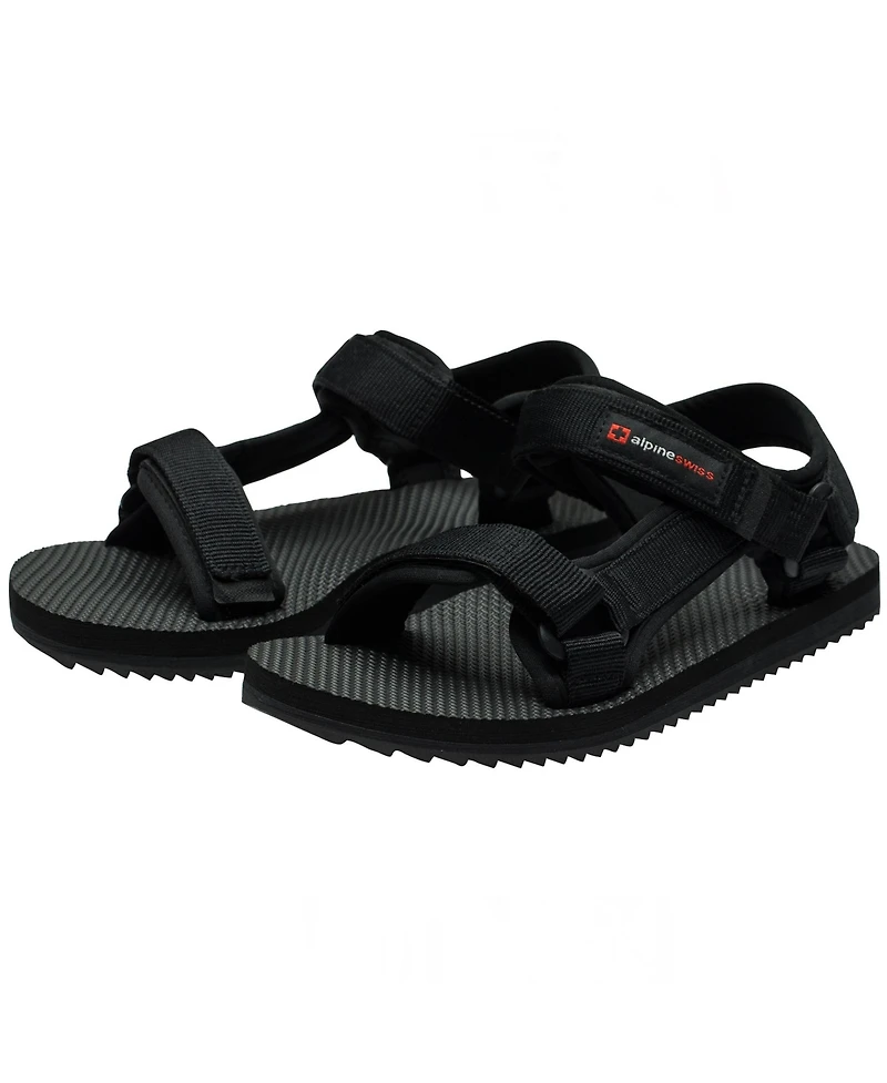 Alpine Swiss Men's Reid Sport Sandals Athletic Open Toe Outdoor Walking Shoe Adjustable Strap Cushion Eva Footbed Durable Stylish Summer Comfort Sanda