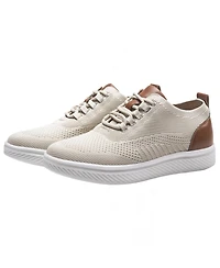 Alpine Swiss Men's Brad Lightweight Dress Sneakers – Breathable Mesh Oxford Shoes for Business Casual & Everyday Comfort with Cushioned Sole