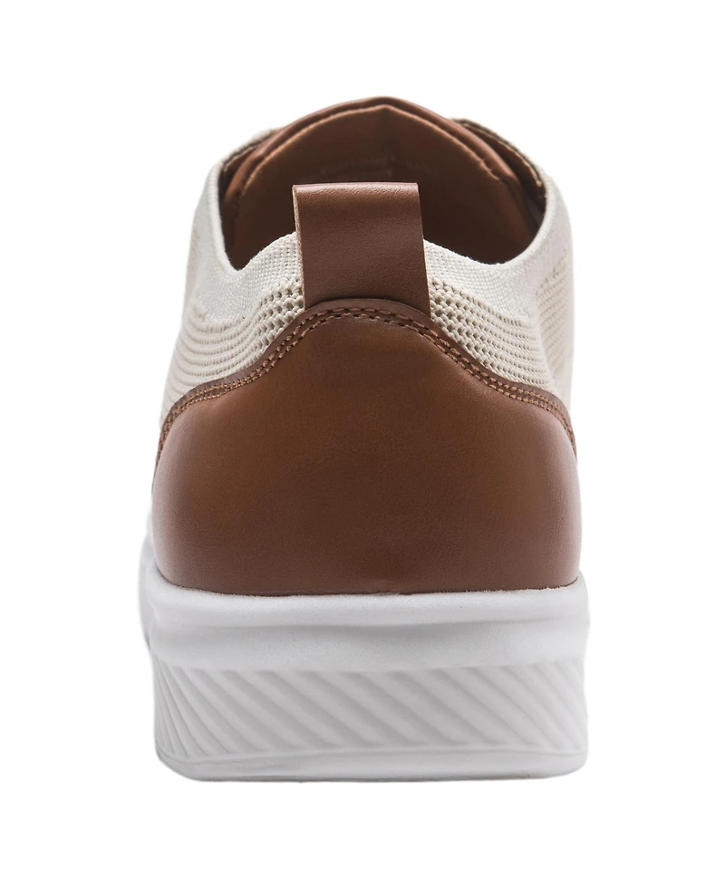 Alpine Swiss Men's Brad Lightweight Dress Sneakers – Breathable Mesh Oxford Shoes for Business Casual & Everyday Comfort with Cushioned Sole