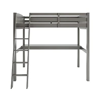 Streamdale Everest Twin Loft Bed with Desk and Storage