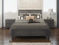 Streamdale Albany Queen Bed Frame, Modern Rustic, Solid Wood