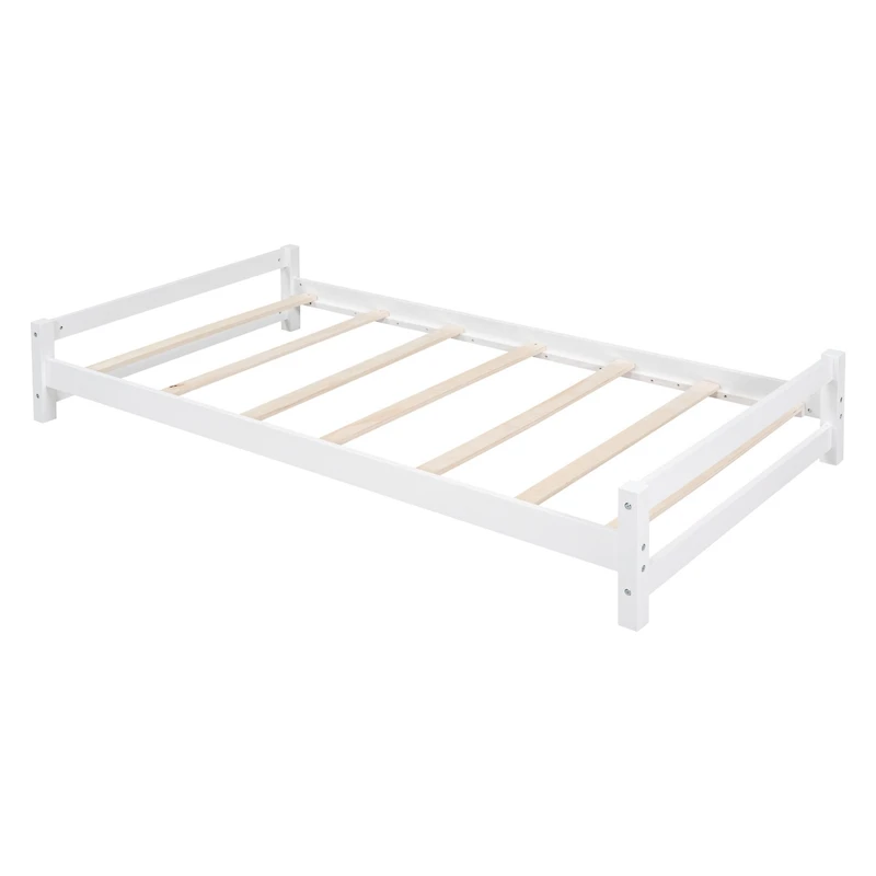 Streamdale Twin Over Bunk Bed With Led Light And Usb Ports