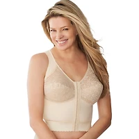 Comfort Choice Women's Front-Close Longline Wireless Posture Bra