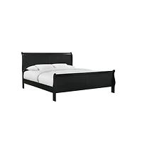 Streamdale Louis Phillipe Queen Panel Sleigh Bed