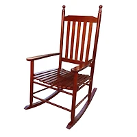 Streamdale Furniture Wooden Porch Rocker Chair Brown