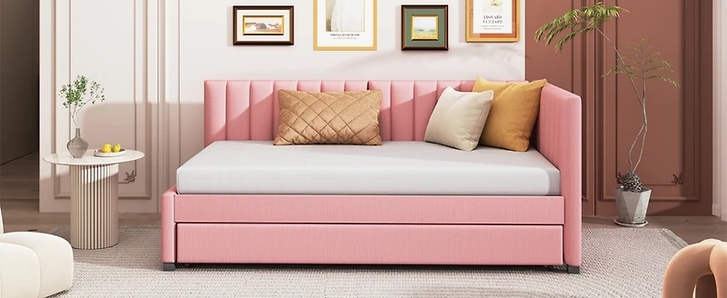 Streamdale Twin Upholstered Daybed with Trundle