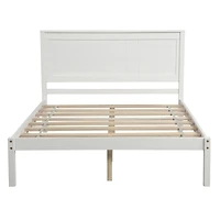Streamdale Queen Platform Bed Frame, Wood Slats