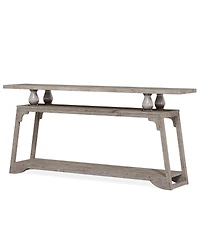 Tribesigns 70.9-Inch Extra Long Console Table, 2-Tier Farmhouse Sofa Table Behind Couch, Large Engineered Wood Entry Console, Brown