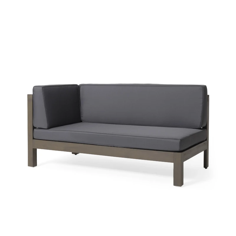 Streamdale Acacia Sofa Durable Wood, Water-Resistant Cushions