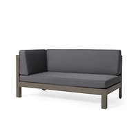 Streamdale Acacia Sofa Durable Wood, Water-Resistant Cushions