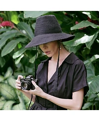 Brunna.co Meg Jute Straw Hat In Black