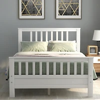 Streamdale Wood Platform Bed With Headboard And Footboard