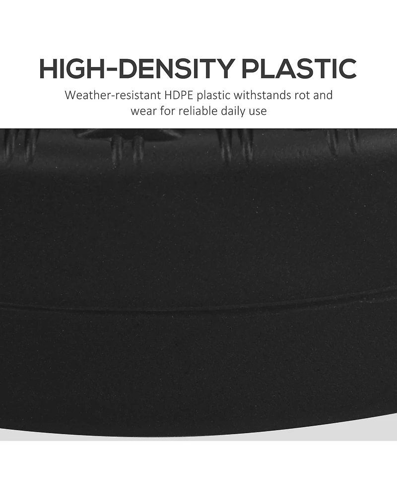 Portable, Fillable Umbrella Stand with Adjustable Pole Support