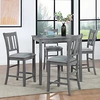Simplie Fun Elegant 5-Piece Counter Height Dining Set