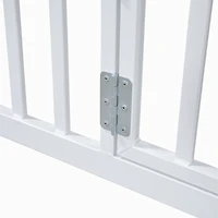 Streamdale Twin Metal House Bed With Fence And Door