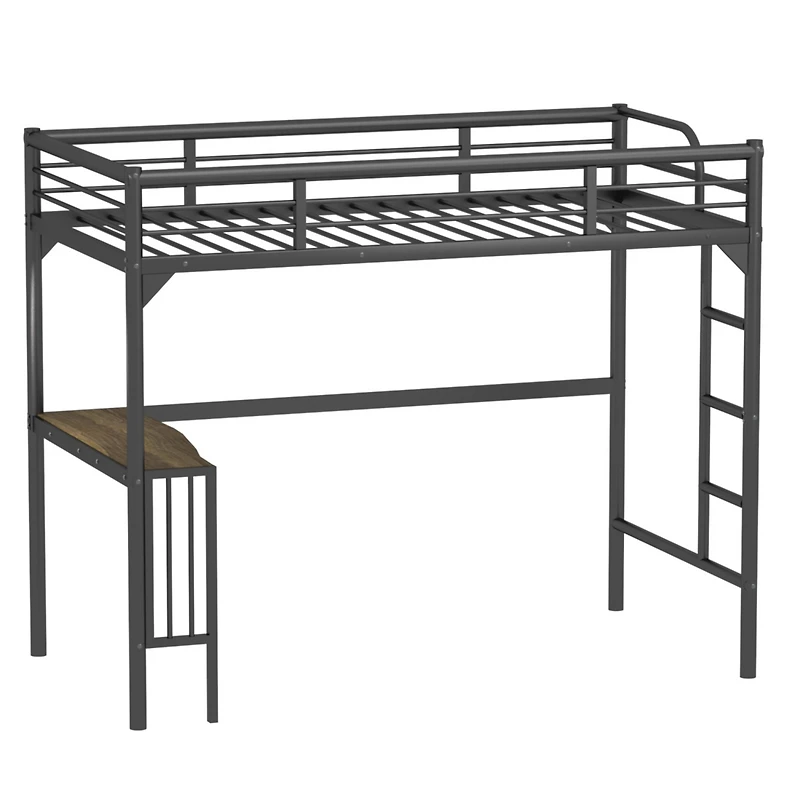 Streamdale Twin Loft Bed with Desk and Storage