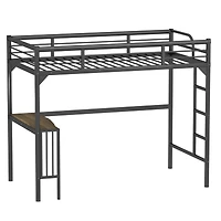Streamdale Twin Loft Bed with Desk and Storage