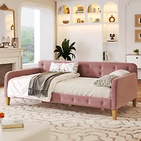 Streamdale Twin Upholstered Daybed With 4 Support Legs