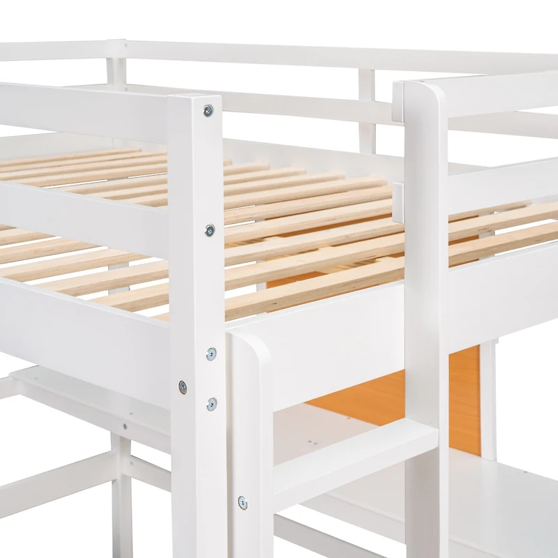 Streamdale Loft Bed with Desk & 2 Drawers