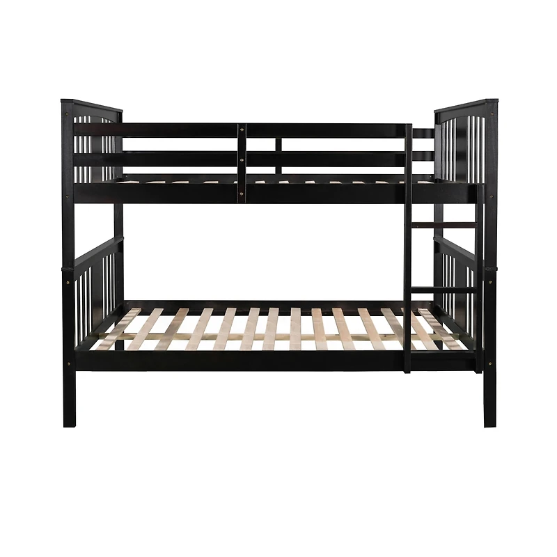 Streamdale Full Over Full Bunk Bed With Ladder For Bedroom, Guest Room Furniture