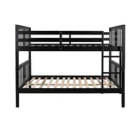 Streamdale Full Over Full Bunk Bed With Ladder For Bedroom, Guest Room Furniture