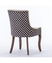 Streamdale Mid-Century Modern Dining Chair with Hand-Crafted Slot Seam Backrest