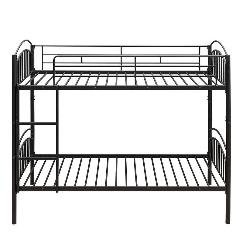 Streamdale Twin Over Twin Metal Bunk Bed, Divided Into Two Beds