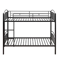 Streamdale Twin Over Twin Metal Bunk Bed, Divided Into Two Beds