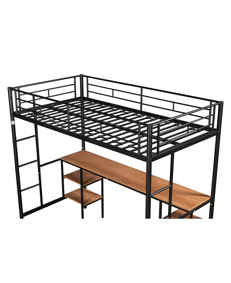 Simplie Fun Loft Bed With Table