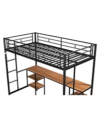 Simplie Fun Loft Bed With Table