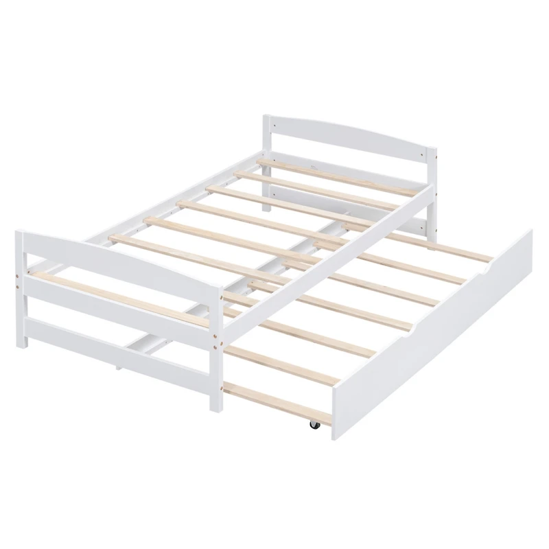 Streamdale Twin Size Platform Bed With Twin Size Trundle