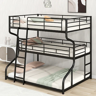 Streamdale Triple-Tier Bunk Bed with Extended Access