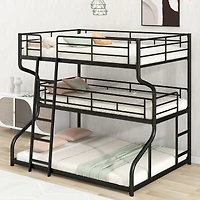 Streamdale Triple-Tier Bunk Bed with Extended Access