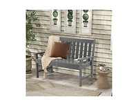 All-Weather Hdpe Outdoor Bench with Backrest and Armrests