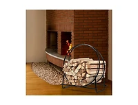 Slickblue Tubular Steel Firewood Storage Rack