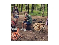 Slickblue Tubular Steel Firewood Storage Rack