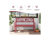 Slickblue Patio Garden Bench Park Yard Outdoor Furniture