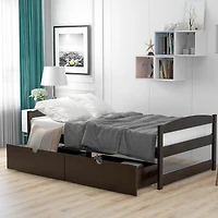 Streamdale Twin Platform Bed, With Two Drawers
