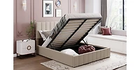 Streamdale Queen Size Upholstered Platform Bed With A Hydraulic Storage System