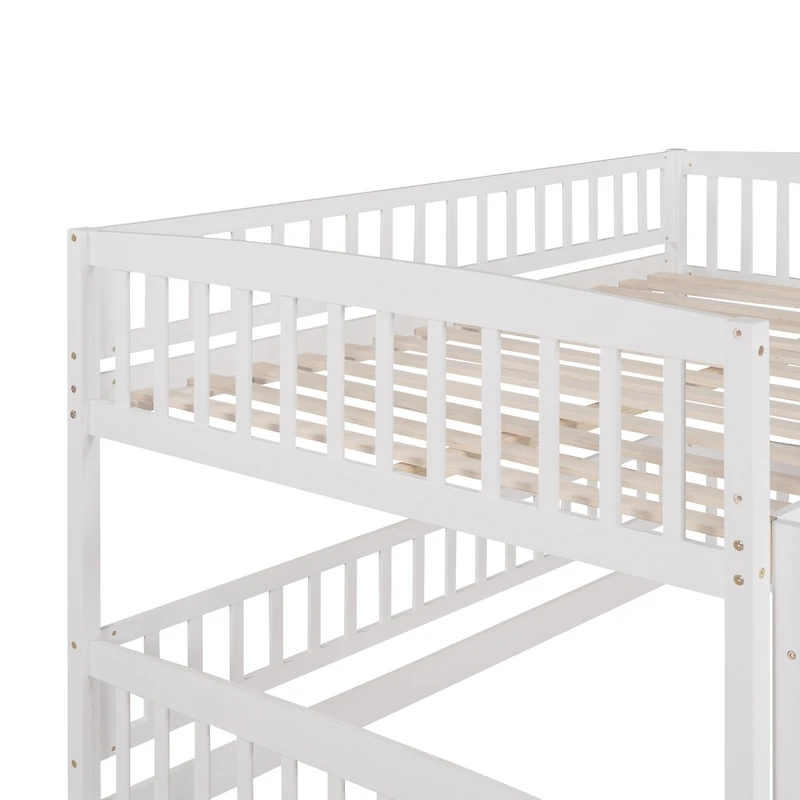 Streamdale Full Over Bunk Bed with Slide and Safety Features