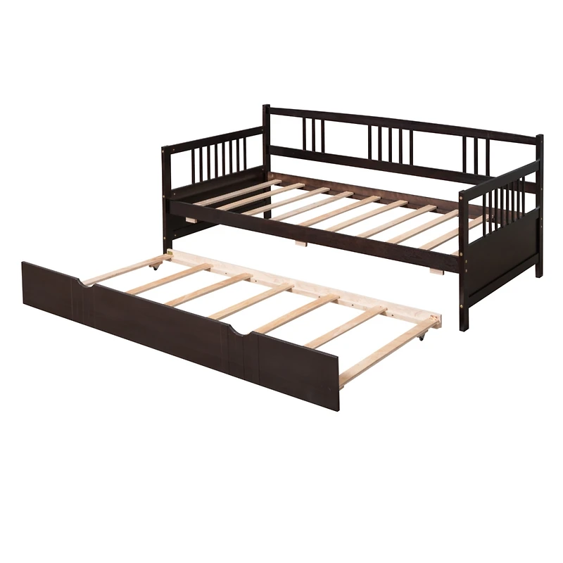 Streamdale Twin Daybed Wood Bed With Trundle