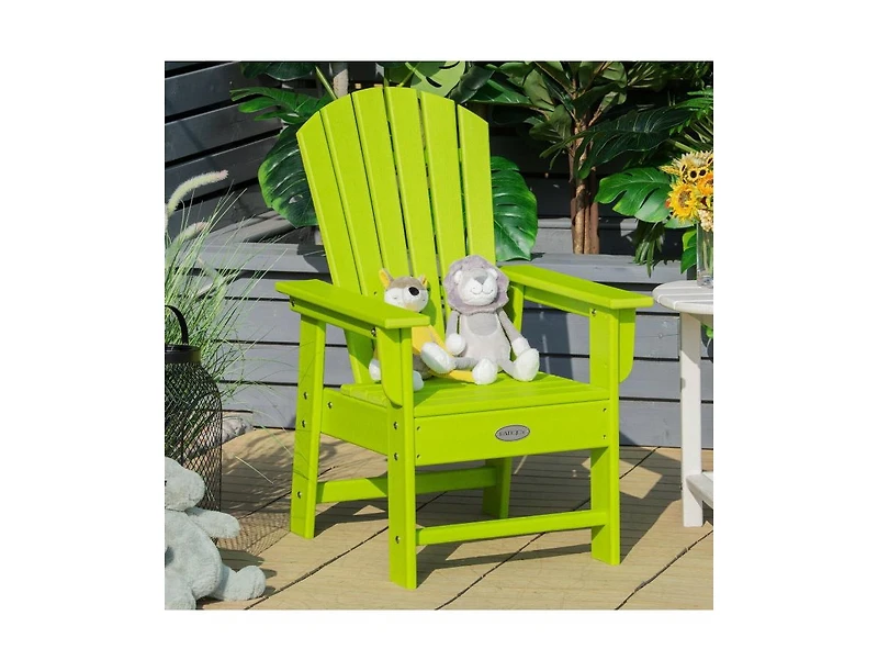 Patio Kids' Adirondack Chair with Ergonomic Backrest