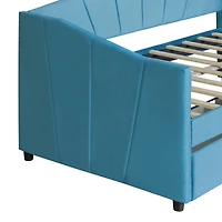 Streamdale Upholstered Daybed Twin With Two Drawers And Wood Slat