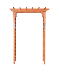Slickblue 7 Feet Garden Wooden High Arbor Arch Plant Pergola