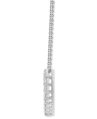 Diamond Open Heart Pendant Necklace (1 ct. t.w.) in 14k White Gold, 16" + 2" extender