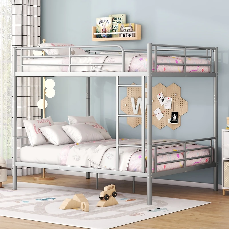 Streamdale Full Over Metal Bunk Bed, White