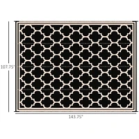 Outsunny Outdoor Rug, 9' x 12' Plastic Rug