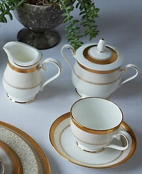 Noritake Odessa Gold Sugar Creamer Set