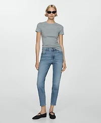 Mango Women's Mom Comfort High Rise Jeans