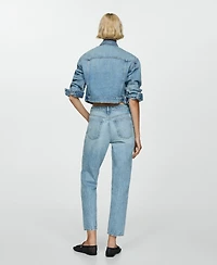 Mango Women's Mom High Rise Jeans